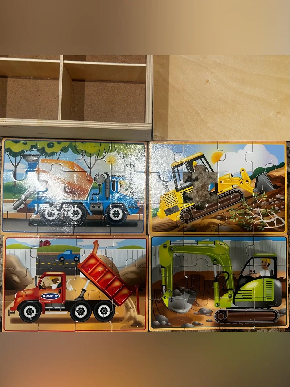 Mellisa & Doug Kids Wooden Puzzle - 3 sets of 4